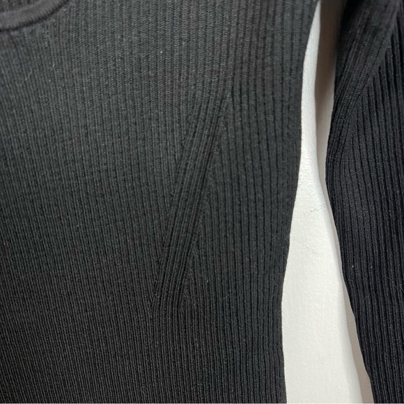 H&M Rib knit black long sleeve dress NWT - Picture 6 of 9